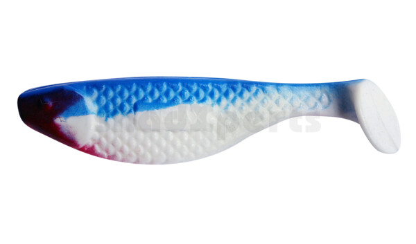 000110006 Aqua 4" (ca. 10,0 cm) reinweiss / blau