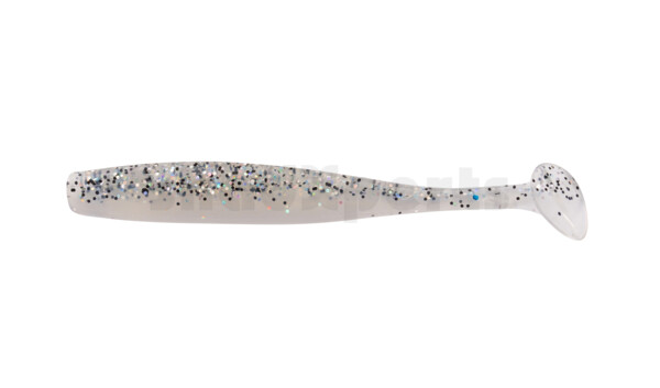 003407B031 Bass Shad 2,5" (ca. 7 cm) blauperl / klar salt´n pepper Glitter