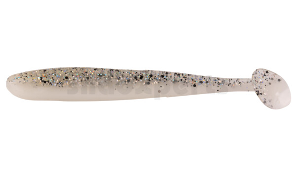 003408B008 Bass Shad 3“ (ca. 7,5 cm) reinweiss / klar salt´n pepper Glitter