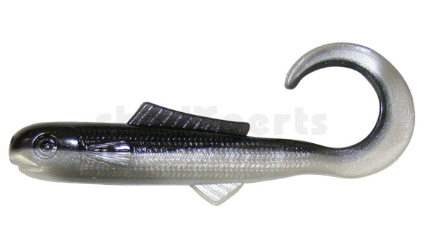 000910CT004 Banjo Curl Tail 4" (ca. 10 cm) Pearl w/black Back