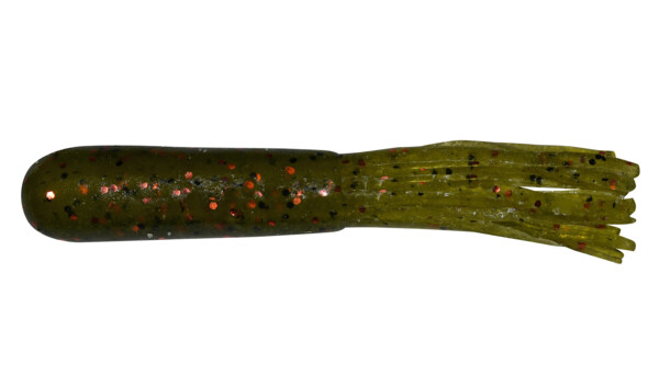 001610011 Tube (gesalzen) 3,5" (ca. 9 cm) Lt Melon w/Black Orange Flake