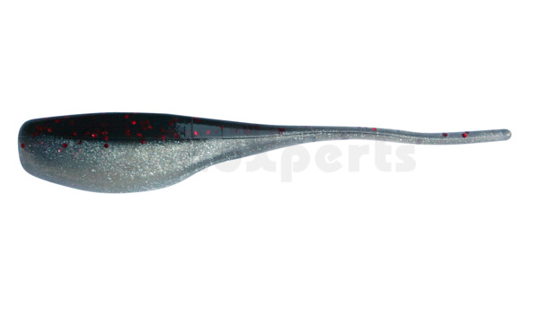 002405012 Stinger Shad 2" (5,2cm) pearlwhite / black red glitter