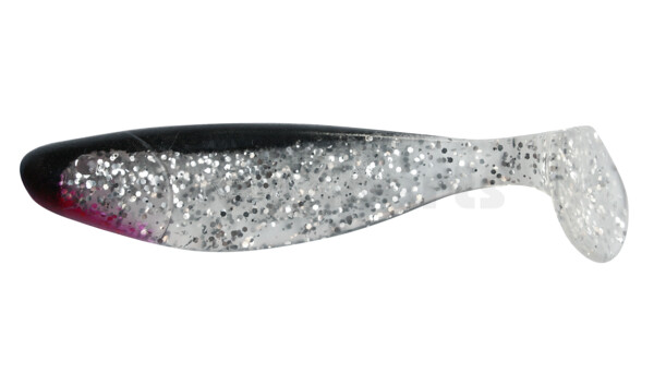 000316065 Jankes 6" (ca. 16,0 cm) klar silber-Glitter / schwarz