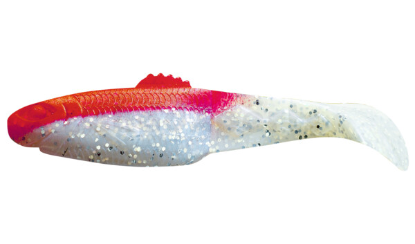 001413045 Diamond Shad 5" (ca. 13,5 cm) blauperl-Glitter / rot