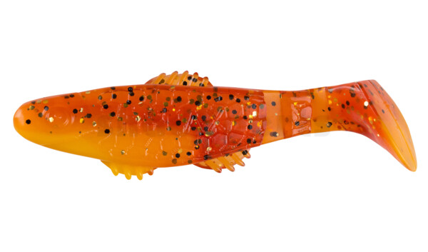 001008B017 Killer Shad 3" (ca. 8,0 cm) gelb / motoroil Glitter