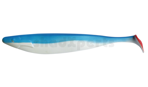 000430006 Megalodon 12" (ca. 30,0 cm) reinweiss / blau