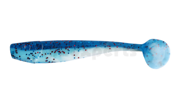 002014B078 King-Shad 5" (ca. 14,0cm) reinweiss / klar blau Glitter