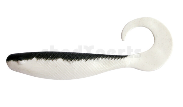 001309002 Shad Grub 3,5" (ca. 9,0 cm) reinweiss / schwarz