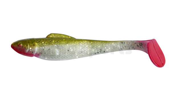 001711135 Ohio 4" (ca. 11,0 cm) perlweiss-Glitter / boddengrün