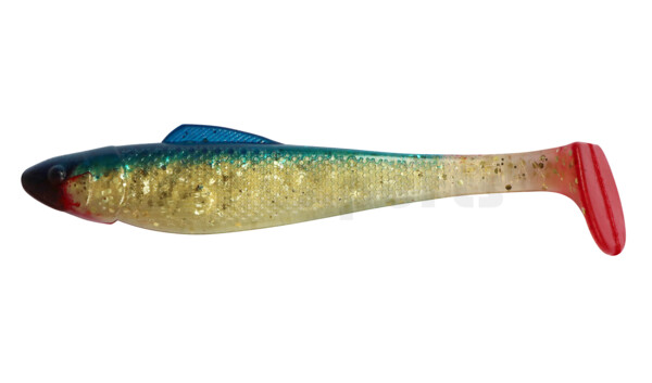 001711257 Ohio 4" (ca. 11,0 cm) milchgold-Glitter / blau