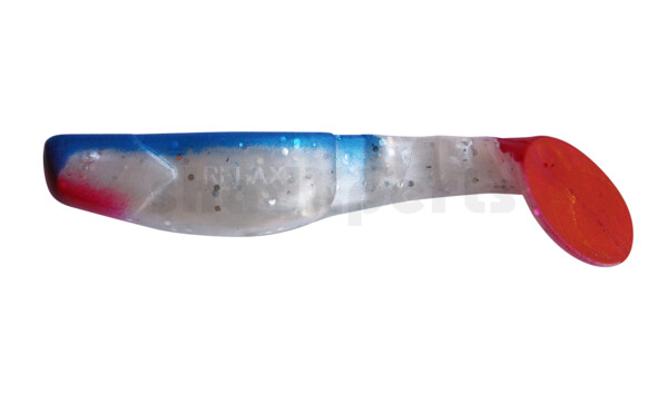 001808035 Terminator 3" (ca. 8,0 cm) perlweiss-Glitter / blau