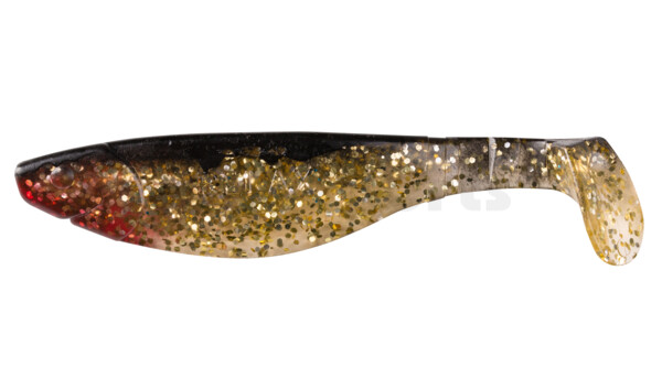 000212078 Kopyto-River 4" (ca. 11,0 cm) klar gold-Glitter / schwarz
