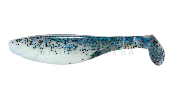 000214B078 Kopyto-River 5" (ca. 13,0 cm) reinweiss / klar blau Glitter