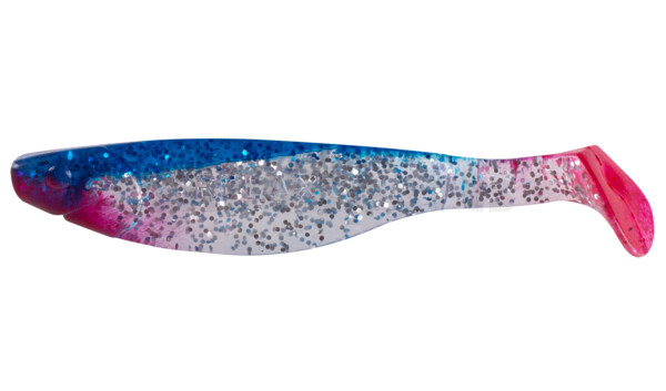 000214085 Kopyto-River 5" (ca. 13,0 cm) klar silber-Glitter / blau