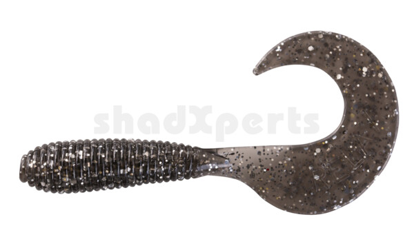 000607049 Twister 3" regulär (ca. 7,0 cm) smoke silver glitter