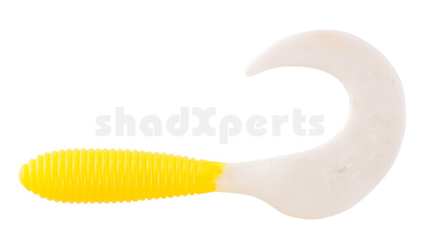 000607054 Twister 3" regulär (ca. 7,0 cm) gelb / reinweiss