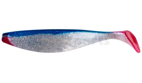 000423035 Xtra-Soft 9" (ca. 23,0 cm) perlweiss-Glitter / blau