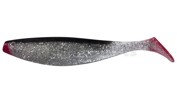 000423065 Xtra-Soft 9" (ca. 23,0 cm) klar silber-Glitter / schwarz
