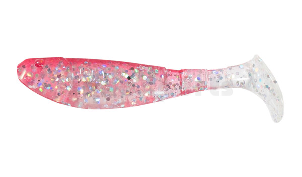 000207084 Kopyto-Classic 2,5" (ca.7,0 cm) klar silber-Glitter / rot