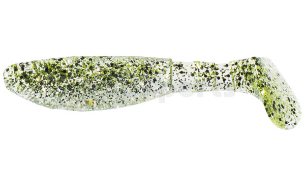 000208B303 Kopyto-Classic 3" (ca. 8,0 cm) klar silber Glitter / chartreuse Glitter