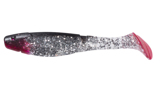 000211065 Kopyto-Classic 4" (ca. 11,0 cm) klar silber-Glitter / schwarz