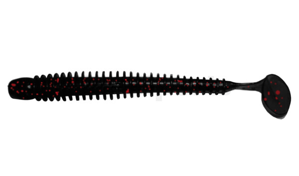 004010204 Texas 4" (ca. 10 cm) schwarz-rot-Glitter