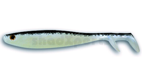 005613008 Fury Shad 5" (ca. 13 cm) perlweiss / schwarz
