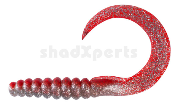 000628084 SX XXL Grub 11" klar silber-Glitter / rot