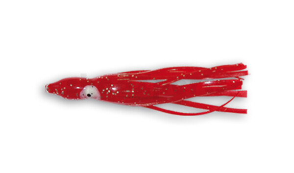 006616021 Octopus 6" (ca. 16cm) rot silber Glitter