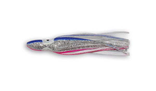 006609017 Octopus 3,5" (ca. 9cm) blau / pink silber Glitter