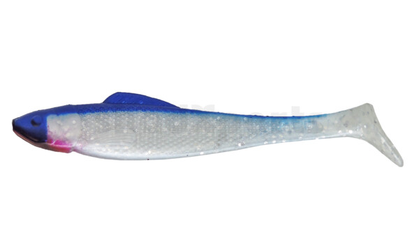 001711035 Ohio 4" (ca. 11,0 cm) perlweiss-Glitter / blau