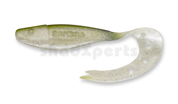 006021135 Sandra 4,5" ( ca. 12 cm) perlweiss-Glitter / boddengrün