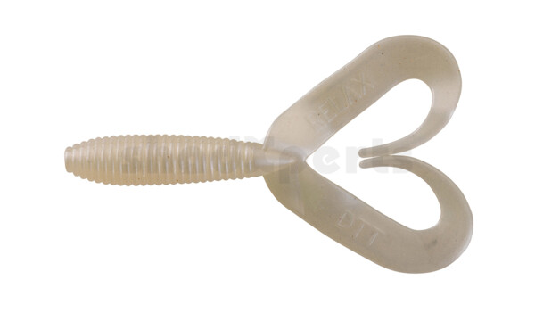 000607DT-004 Twister 3" Doubletail regulär (ca. 9,0 cm) pearlwhite