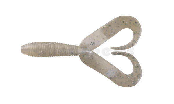 000607DT-005 Twister 3" Doubletail regulär (ca. 9,0 cm) pearlwhite glitter