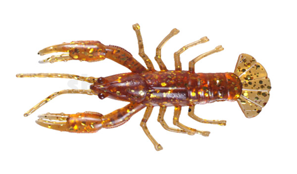 002306CF-03G Baby Crawfish 2" (6,5cm) bernstein-glitter