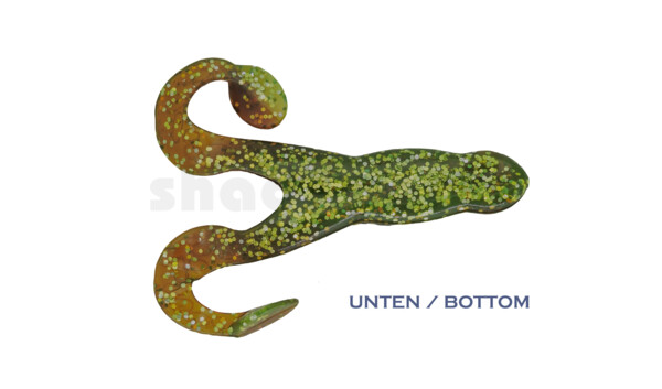 000305B054 Turbofrog 2" (ca.5,0 cm) chartreuse glitter / motoroil-glitter