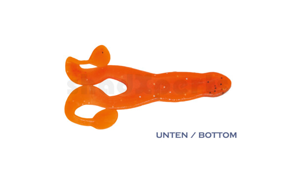 000312B068 Turbofrog 4" (ca.12,0 cm) orange-Glitter / olivebraun-Glitter