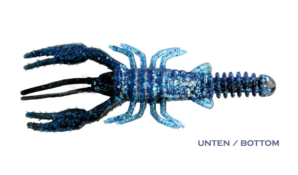 002312005 Baby Crawfish 4" (ca. 11,5 cm) Black Blue/Electric Blue