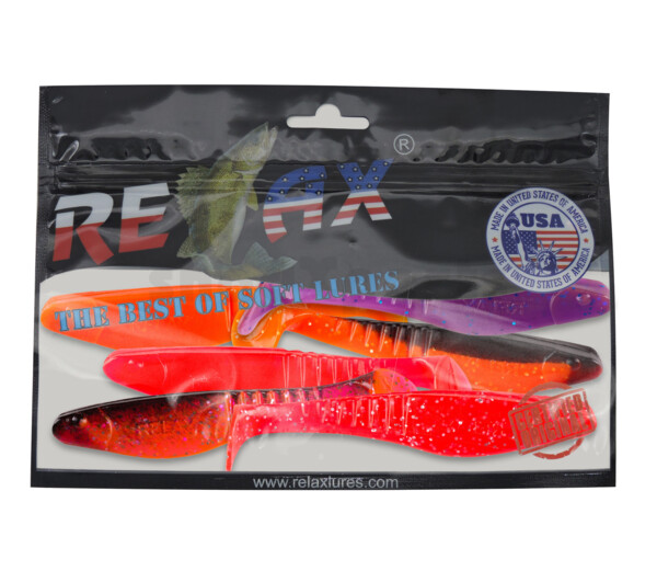 000812MIX9 Shark 4" Farbmix MEER Original Relax ZIP BAG (wiederverschließbar)