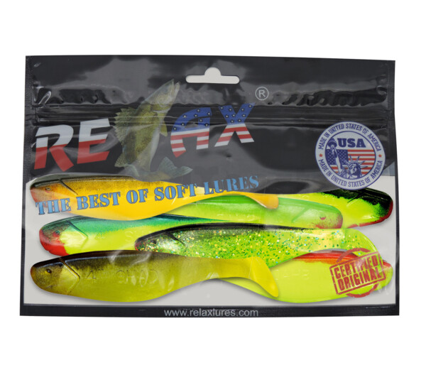 000411MIX Shad 4" Farbmix Original Relax ZIP BAG (wiederverschließbar)