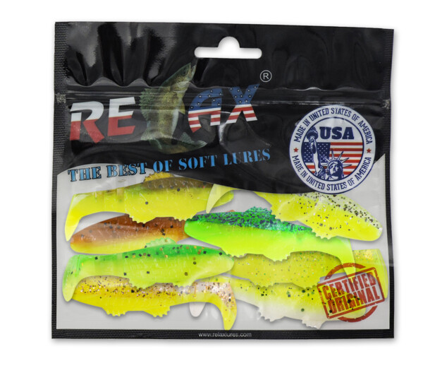 001005MIX2 Killer Shad 2" Farbmix FLUO Original Relax ZIP BAG (wiederverschließbar)