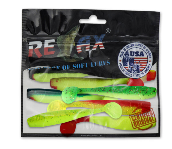 002008MIX2 King Shad 3" Farbmix fluo Original Relax ZIP BAG (wiederverschließbar)