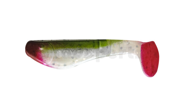 000205135 Kopyto-Classic 2" (ca. 5,0 cm) pearlwhite-glitter / boddengreen(green watermelon)