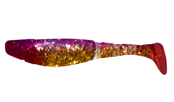 000211081 Kopyto-Classic 4" (ca. 11,0 cm) klar gold-Glitter / purpur