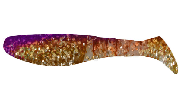 000208081 Kopyto-Classic 3" (ca. 8,0 cm) klar gold-Glitter / purpur