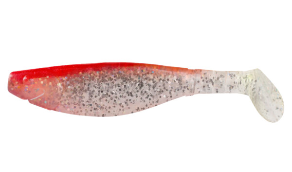 000212084 Kopyto-River 4" (ca. 11,0 cm) klar silber-Glitter / rot
