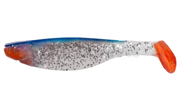 000212085 Kopyto-River 4" (ca. 11,0 cm) klar silber-Glitter / blau