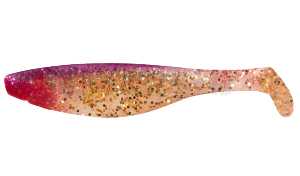 000212081 Kopyto-River 4" (ca. 11,0 cm) klar gold-Glitter / purpur