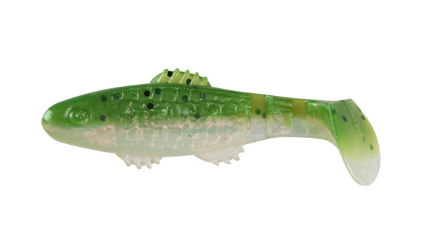 001005B003 Killer Shad 2" (ca. 5,0 cm) pearl / rainbowtrout