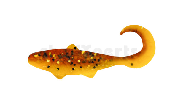 000905B017 Banjo Twister 2" (ca. 5,0 cm) gelb / motoroil Glitter